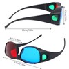 3 Pieces Red Blue 3D Glasses 3D Movie Game Glasses