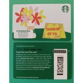 STARBUCKS CARD 2024" THINKIN' OF YA " BRAND NEW 💡 GREAT PRICE