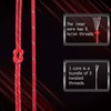Hikeman HIKIMAN 50m Reflective Guyline Solid Braid Nylon Camping Rope
