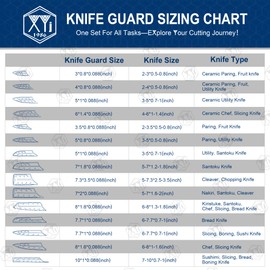 XYJ 2pcs/set Safety Knife Covers Sleeves Knives Edge Guard, Universal Knife Sheath,Cleaver,Nakiri Knife Case Blade Guards Protector Black Kitchen Knife Cover Sleeve (For 7'' Nakiri Knife)