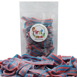 Variety Color Sour Gummy Belts (Blazpberry (Red & Blue Raspberry), 1.5 LB)