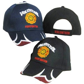 Trade Winds Navy Blue Volunteer Firefighter Fire Fighter Baseball Cap Hat CAP647A TOPW