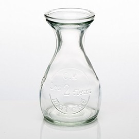 Richland Glass Bud Vase Clear Teardrop 4.25" Set of 12