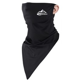 Trust Contact Face Cover, UV Protection, Neck Cover, Face Mask, Cooling Feel, Ear-hook, Sports, Black