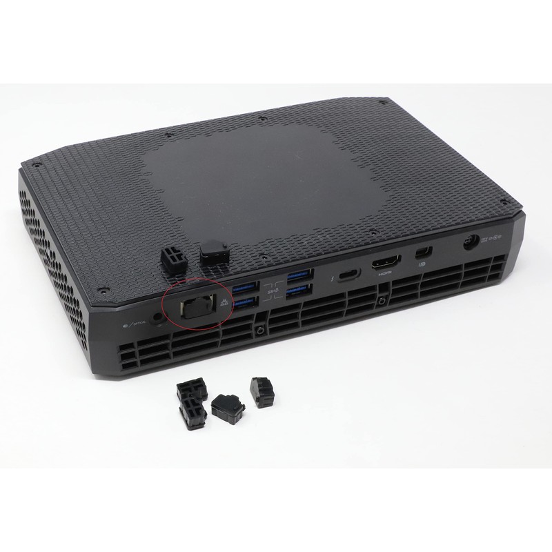 iexcell 125 Pcs Black Silicone Ethernet Hub Port RJ45 Anti-Dust