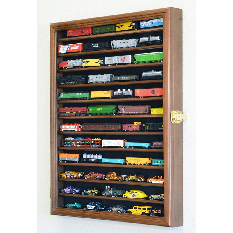 sfDisplay.com,LLC. 12 Shelves N Scale Train Model Trains Display Case