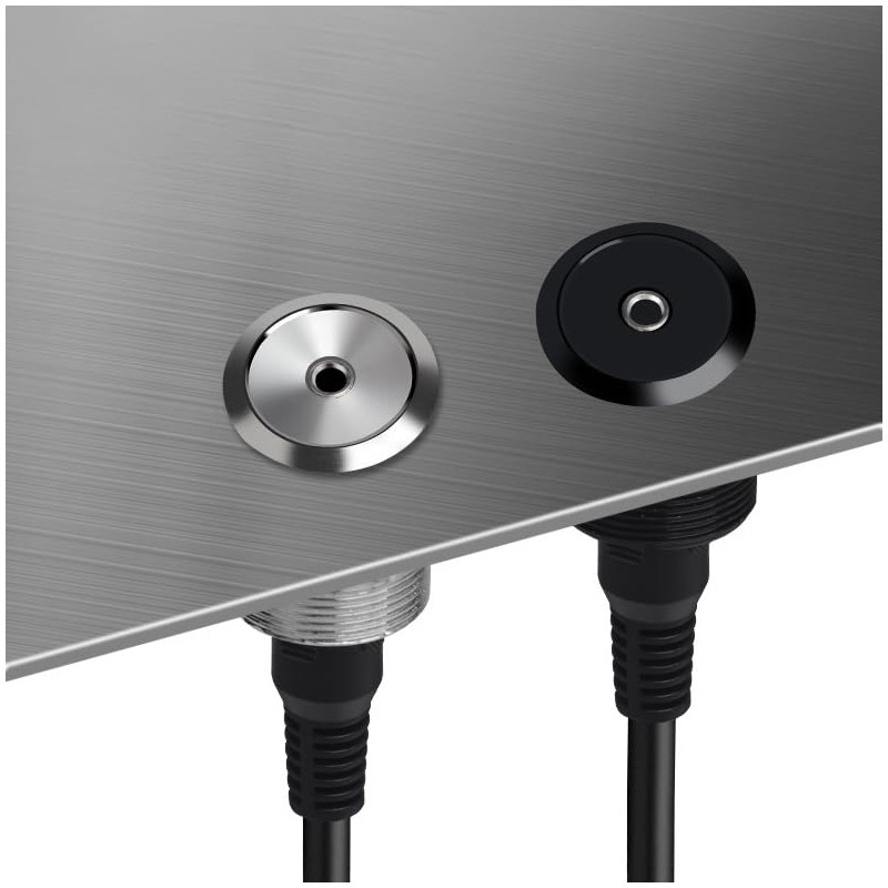 YiKaiEn 3.5mm TRS Female to Female Audio Adapter - Threaded