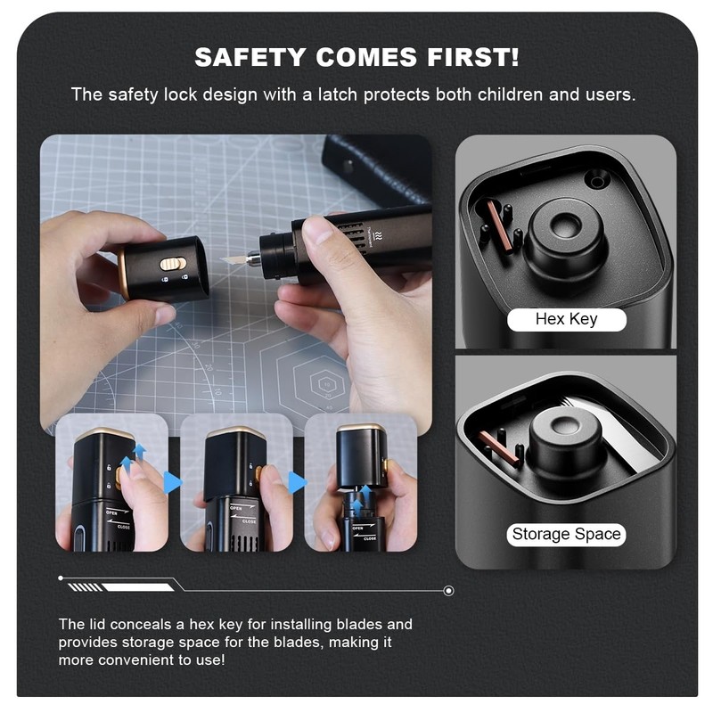iEWENi Y10 Pro Portable Handheld 35W Ultrasonic Cutter Knife 4