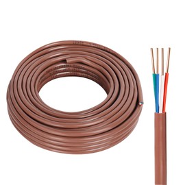 YDDECW Thermostat Wire - 18/4 20FT Solid Copper 18 Gauge 4 Conductor Power Circuit Cable for Heating & air Conditioning Equipment, doorbells and Other Indoor/Outdoor Low Voltage Applications Use