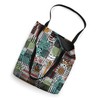 Colorful Patchwork Quilt Pattern/Granny Squares Patterned Tote Bag