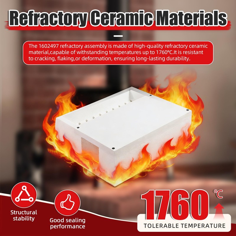 Thiadrs 1602497 Refractory Assembly Replacement for Vermont Castings Resolute Acclaim