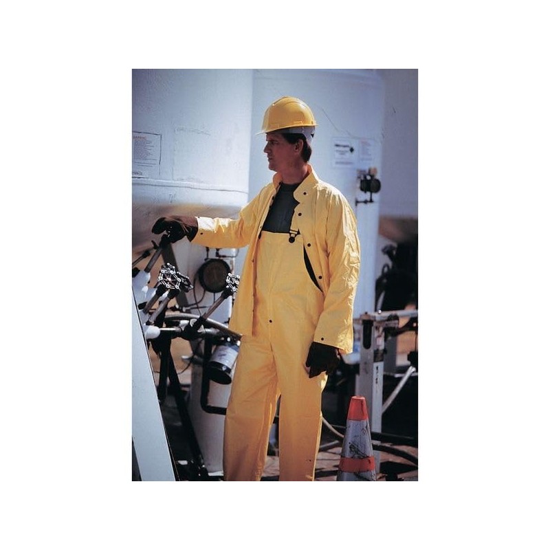 MCR Safety 3003M Wizard PVC/Nylon 3-Peice Flame Resistant Suit, Yellow,