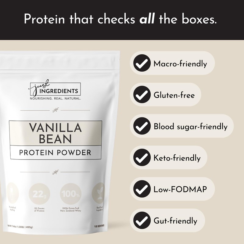 Just Ingredients Protein Powder | Vanilla Protein Powder Made with
