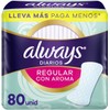 Always Diarios Regular con Aroma 80 Unidad
