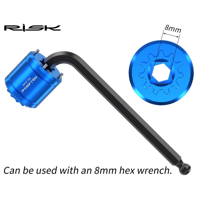 CYCEARTH Bike 2 in 1 Crank Cover Removal Tool Bicycle