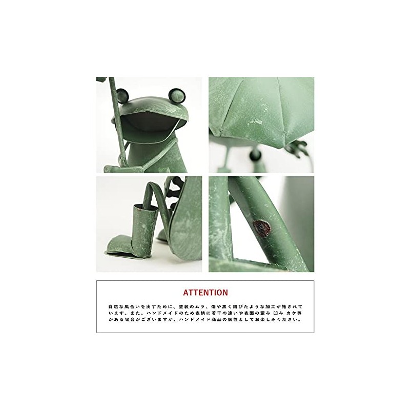 Murataya Sangyo Figurine/Object Green Frog Umbrella (Frog Umbrella Sitting (02))