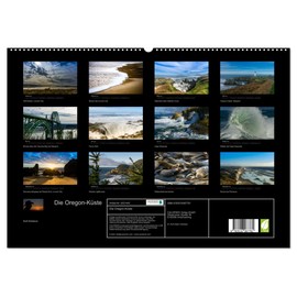 Die Oregon-Küste (hochwertiger Premium Wandkalender 2026 DIN A2 quer), Kunstdruck in Hochglanz: Fotos von der Oregon-Küste (CALVENDO Orte)