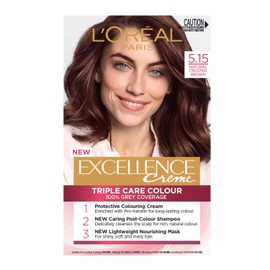 L'Oréal Paris Excellence Creme, 5.15 Natural Frosted Brown (100 Percent Grey Coverage)