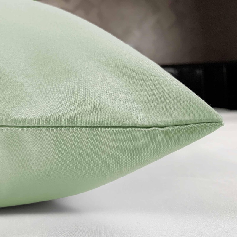 Set of 2 Luxton King Size Pillowcases Sage Green, Solid