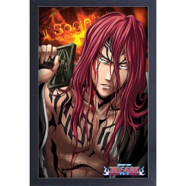 Unbranded BLEACH RENJI RED HAIR13x19 FRAMED GELCOAT PRINT ANIME TV SERIES KUROSAKI DECOR!!