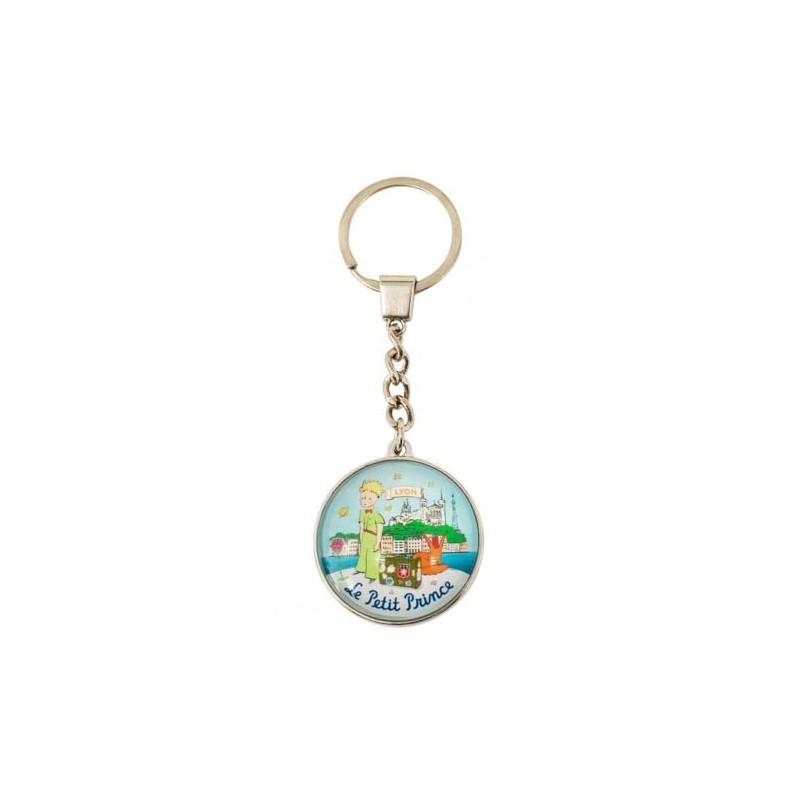 Round Glass Keyring Collection The Little Prince (Lyon), Multi-Colour, Medium,