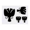 4 x 'Two Headed Eagle' Temporary Tattoos - Water Resistant,