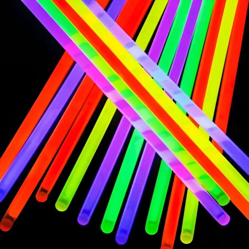 Pulsera Neón Kit 100 Folk Fluorescente Fiesta Led Kytuk