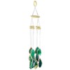 SUNYIK Handmade Natural Agate Slice Wind Chime for Garden Home