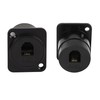 QIANRENON RJ11/RJ9 4P4C Panel Mount Feed-Through Connector CAT3 RJ9 Female-to-Female