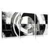 Black and White Abstract Canvas Wall Art for Living Room