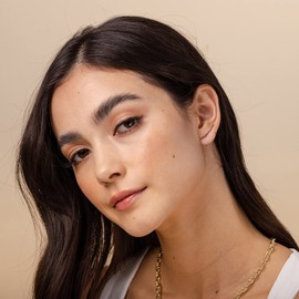 PAVOI 14K Rose Gold Plated Sterling Silver Post Crawler Earrings Cuff Studs