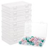 GBACHOOSE Pack of 8 Plastic Boxes, Storage Boxes with Lid,