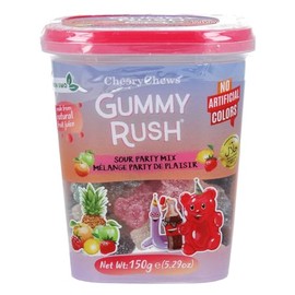 Gummy Rush Gummy Bears Gummies, 150g/5.3 oz. Box (Sour Party Mix)
