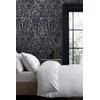NEXT Majestic Damask Navy Wallpaper