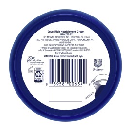 Dove Rich Nourishment Cream - Pack of 12 , 2.53 oz Cream