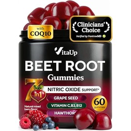 VitaUp Beet Root Gummies with CoQ10 and Grape Seed Extract