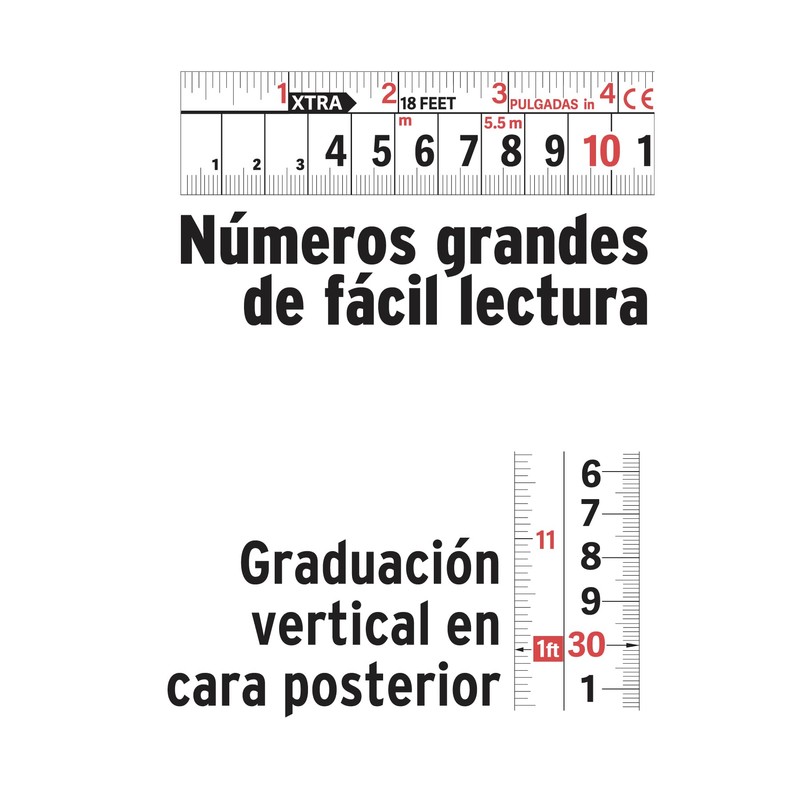 Truper Expert FF-5528, Flexómetro XTRA de 5.5 m, cinta 28