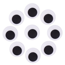 DECORA 30mm Round Wiggle Googly Eyes with Self-Adhesive Peel and Stick Pack of 240 Pieces