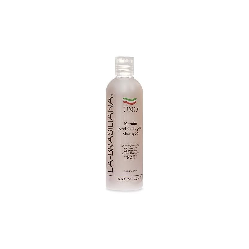 La-Brasiliana Uno Keratin and Collagen Shampoo, 16 fl.oz.