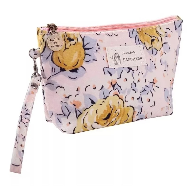 Fudeam Cosmetiquera Bolsa Almacenamiento Impermeable Amarilla