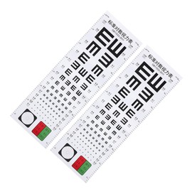 ULTECHNOVO 2pcs Cartoon Visual Eye Test Chart for Children Standard Wall Hanging Eye Exam Chart for Home Use Accurate Testing for Adults and Boys and Girls