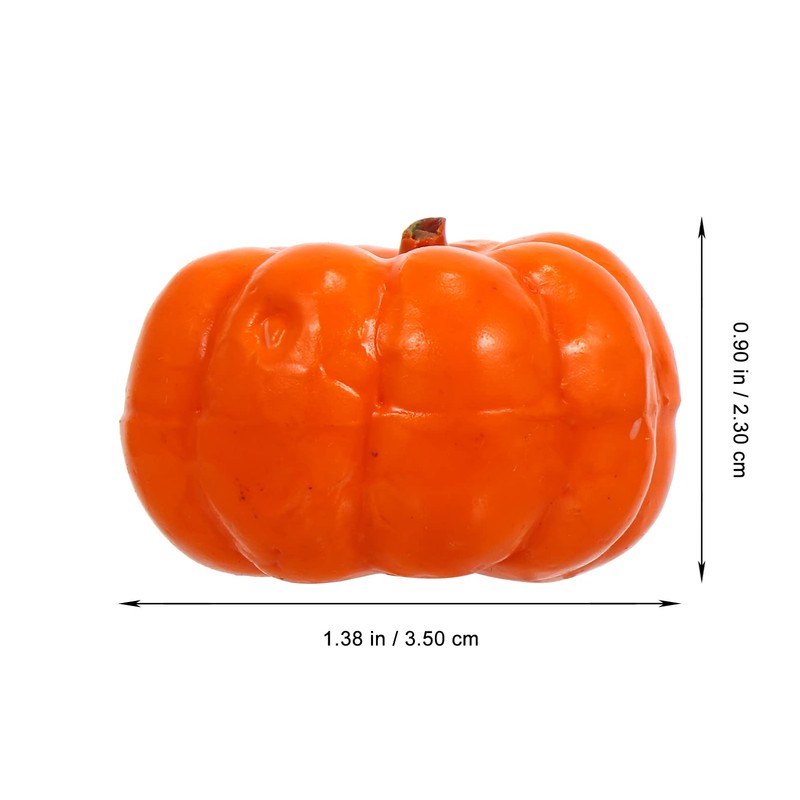 WINOMO 100Pcs Artificial Pumpkin Fake Fruit Fall Harvest Mini Pumpkins