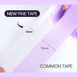 Lunamoon Eye Pads for Eyelash Extension Eyelashes Pads UV Protection Eyelash Extension Pad Eyelash Lifting Eye Gel Patch for Eyelash Extensions 50 Pairs (4 mm Tape x 10 Purple)