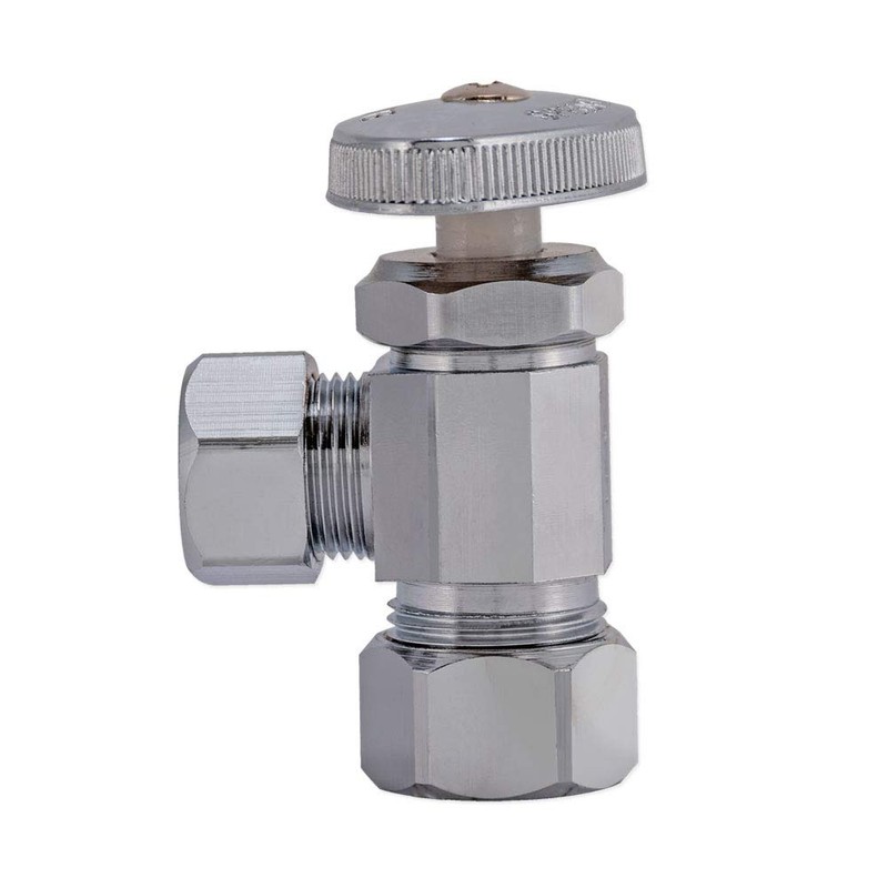 Eastman 04358LF Multi-Turn Angle Stop Valve, 1/2" OD x 5/8"