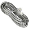 1st Choice Telephone Line Cord Heavy Duty Silver Satin 4