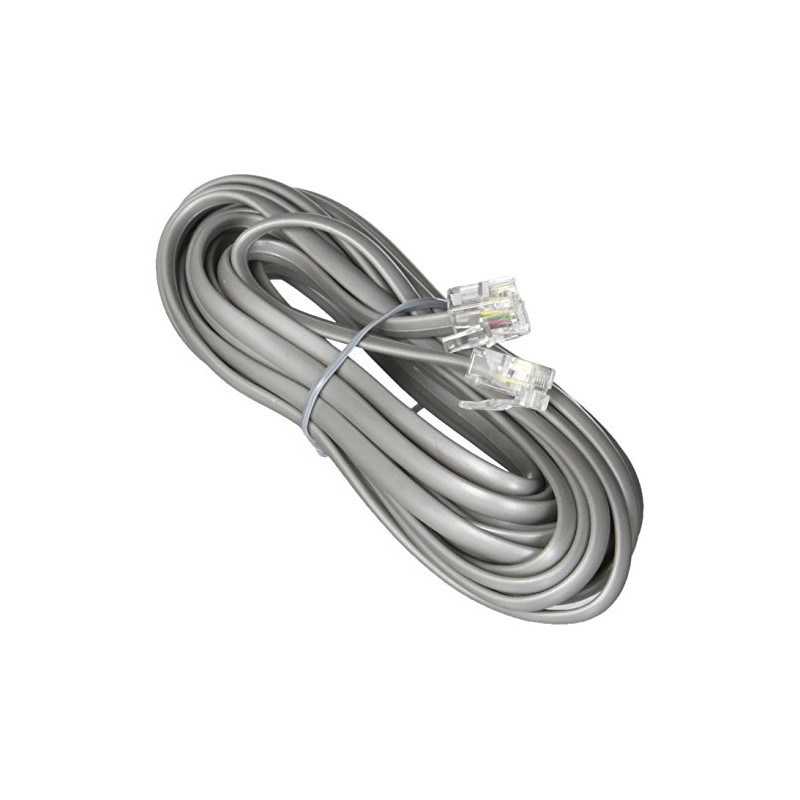 1st Choice Telephone Line Cord Heavy Duty Silver Satin 4