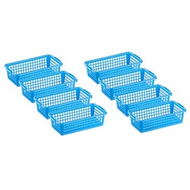 MiraHome Storage Basket Set of 8 0.7 L 20 x 10 x 5.5 cm Blue