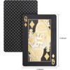 joyoldelf Poker Card Game Waterproof Plastic Diamond Black Ideal for