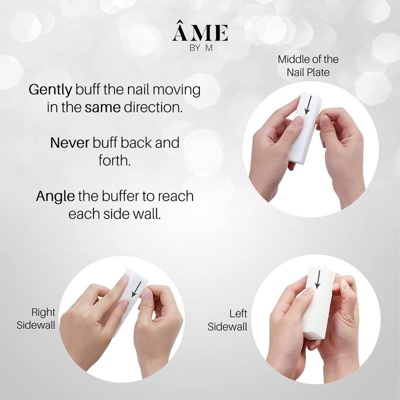 10 Pcs Nail Buffer Blocks, 4-Sided Nail File Sanding Blocks,