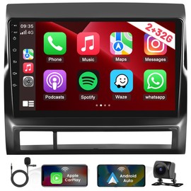 Hikity Car Stereo Dash Kit for Toyota Tacoma 2005-2013, HD Touchscreen Android Car Radio 9 Inch with Wireless Carplay Android Auto GPS Navigation BT FM WiFi Backup Camera